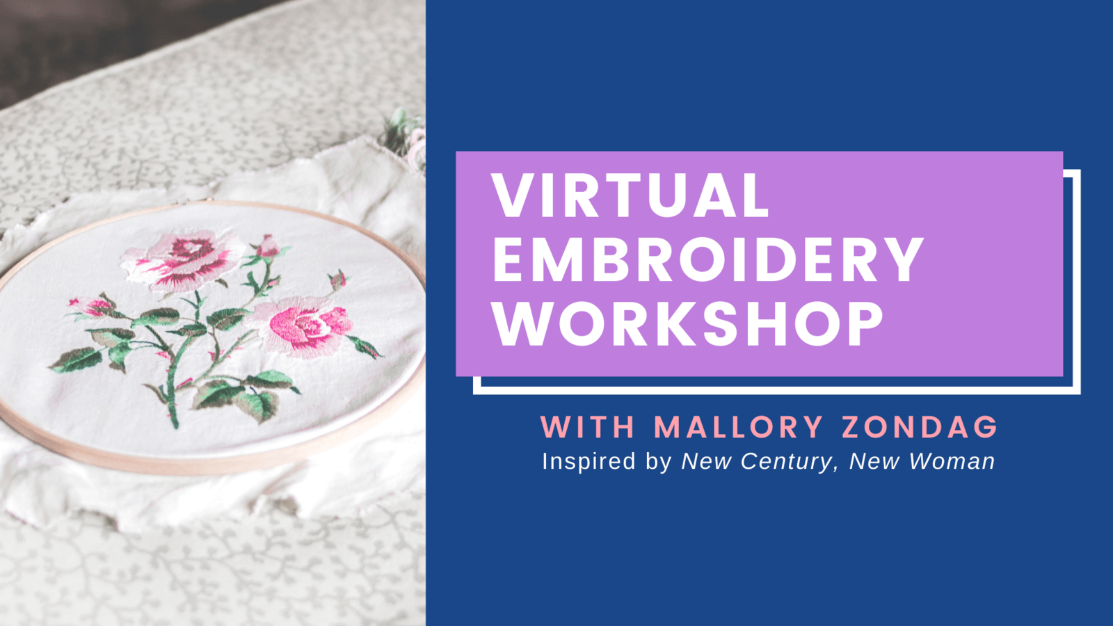 Virtual embroidery workshop  allentown art museum Virtual embroidery workshop  allentown art museum