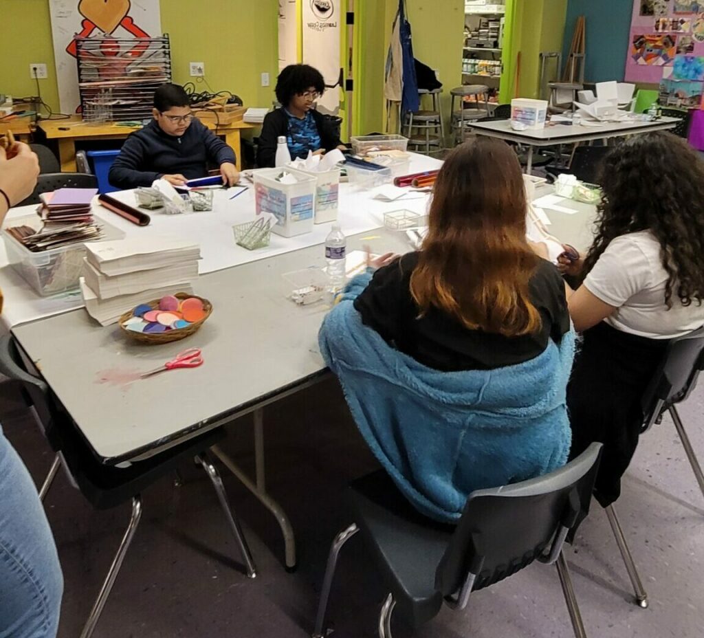 students doing crafts in AAM ArtWays